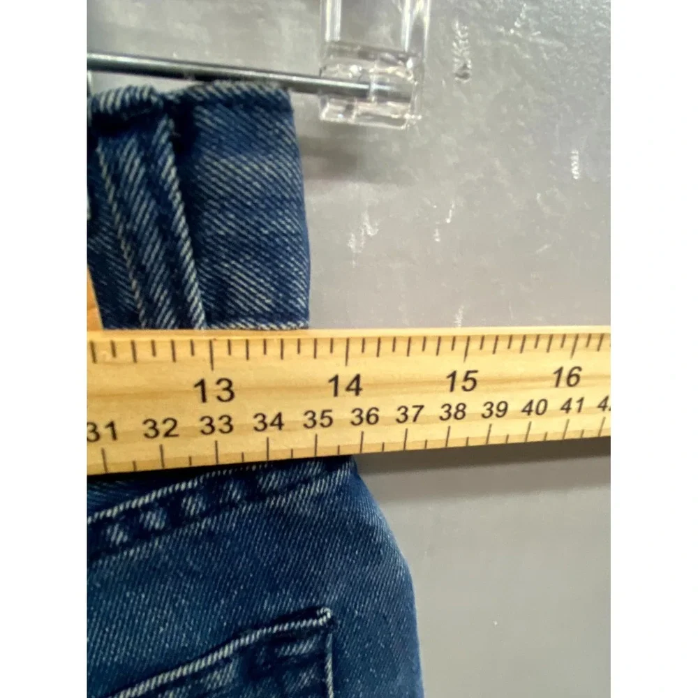 Levis 514 Jeans Boys 14R 27 Blue Whiskered Denim Cotton Medium Wash Straight Leg